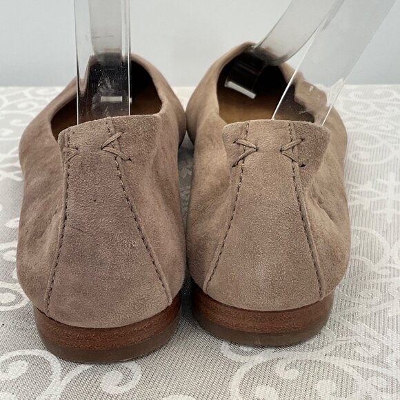 Frye Women's 3472073 Pointed Toe Leather Flats Taupe Size 7M - Picture 8 of 8